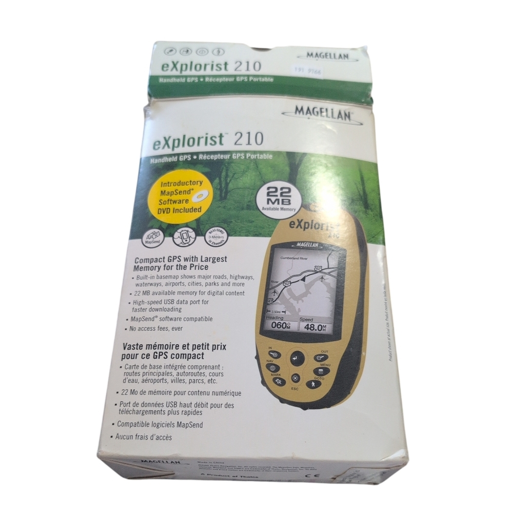 Magellan eXplorist 210 Handheld GPS Waterproof Hiking Geocaching